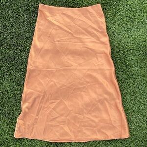 rachel zoe orange maxi skirt